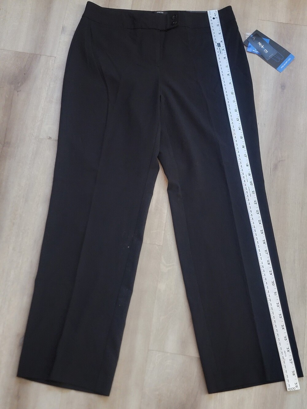 Style & Co. Black Straight-Leg Women's Trousers